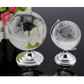 Delicate Clear Earth Glass Promotion Gift Crystal Terrestrial Globe